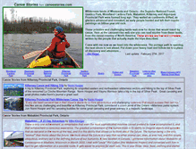 Tablet Screenshot of canoestories.com